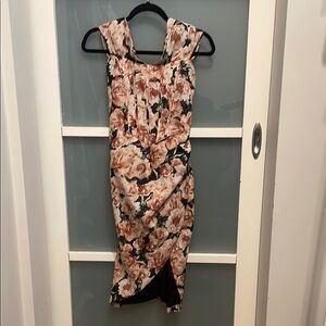 Lavish Alice Pink Floral Print Dress, Size 2